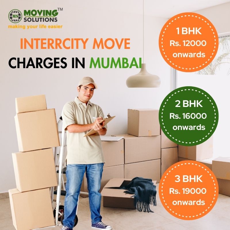 Intercity moving charges in Mumbai