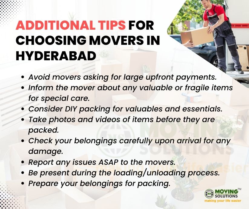 Tips on hiring movers packers Hyderabad